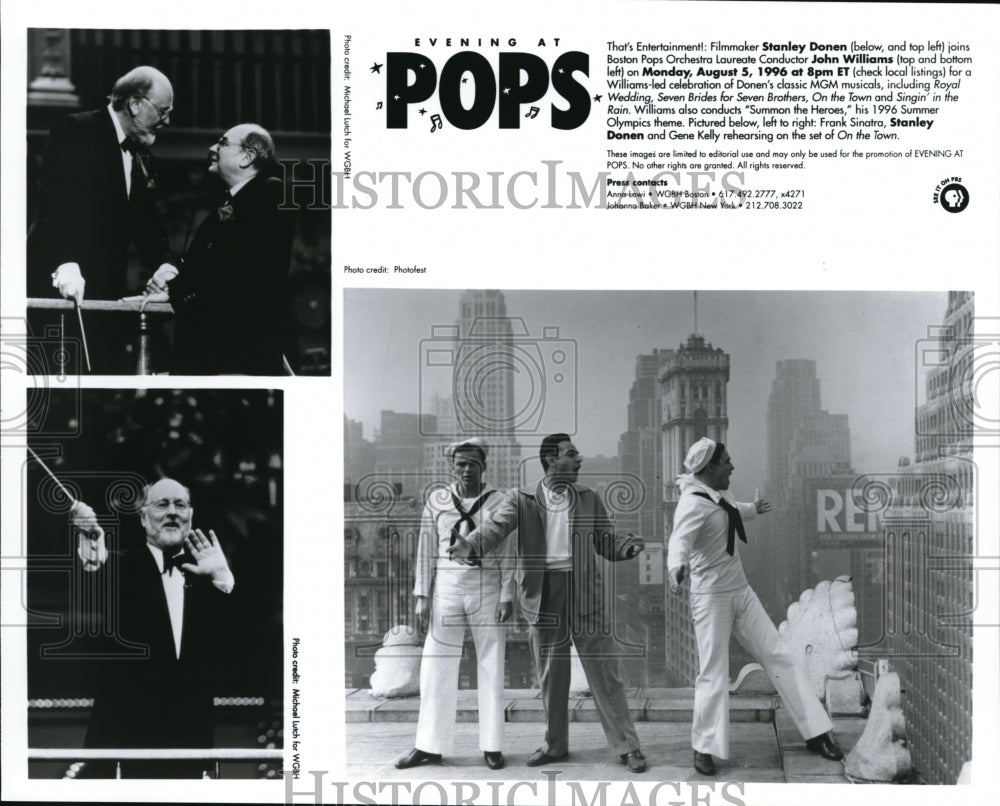 1988 Press Photo Evening at the Pops with Stanley Donen &amp; John Williams- Historic Images
