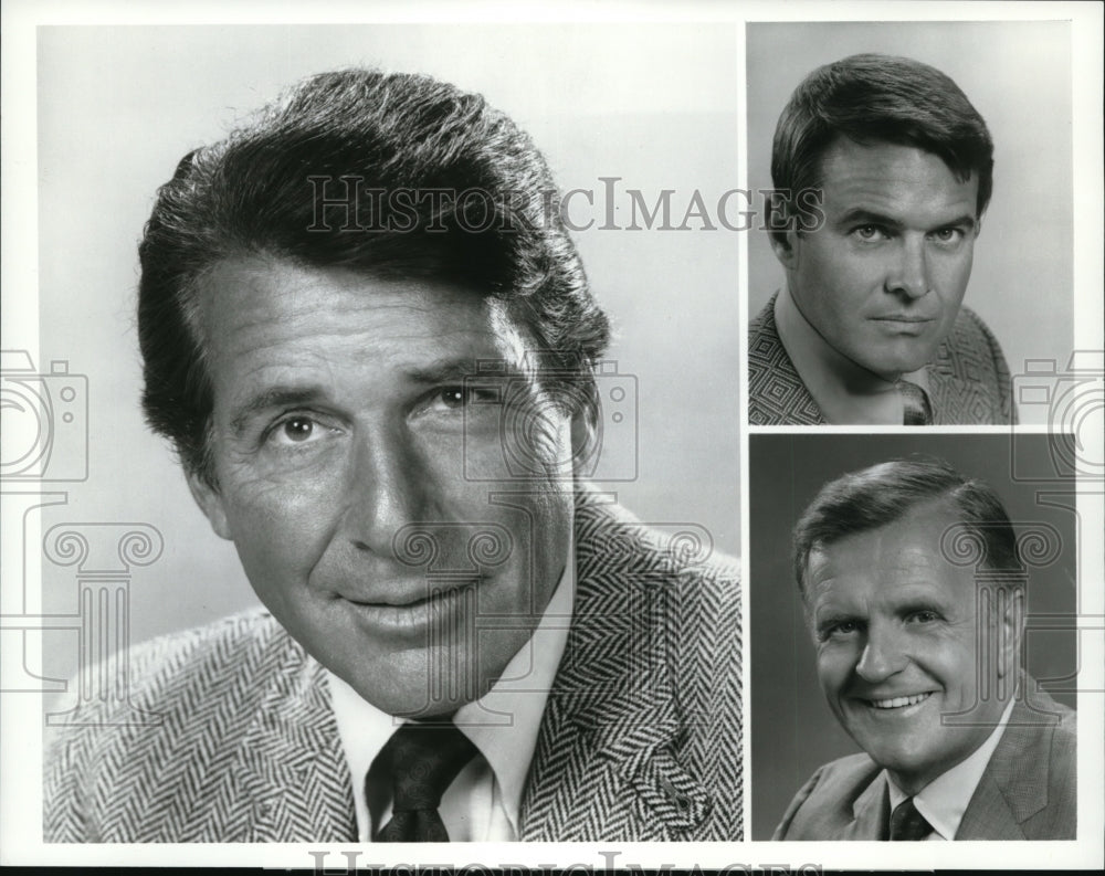 Undated Press Photo Efrem Zimbalist Jr Philip Abbott William Reynolds The FBI- Historic Images