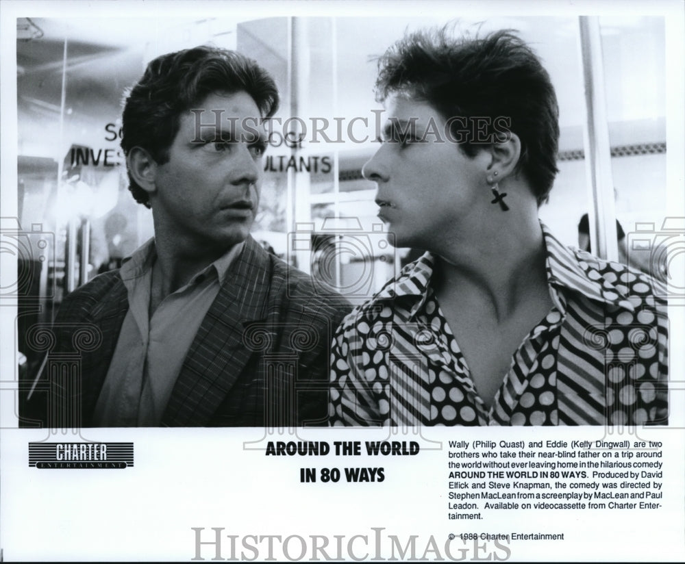 1988 Press Photo Kelly Dingwall and Philip Quast star in Around The World In 80- Historic Images