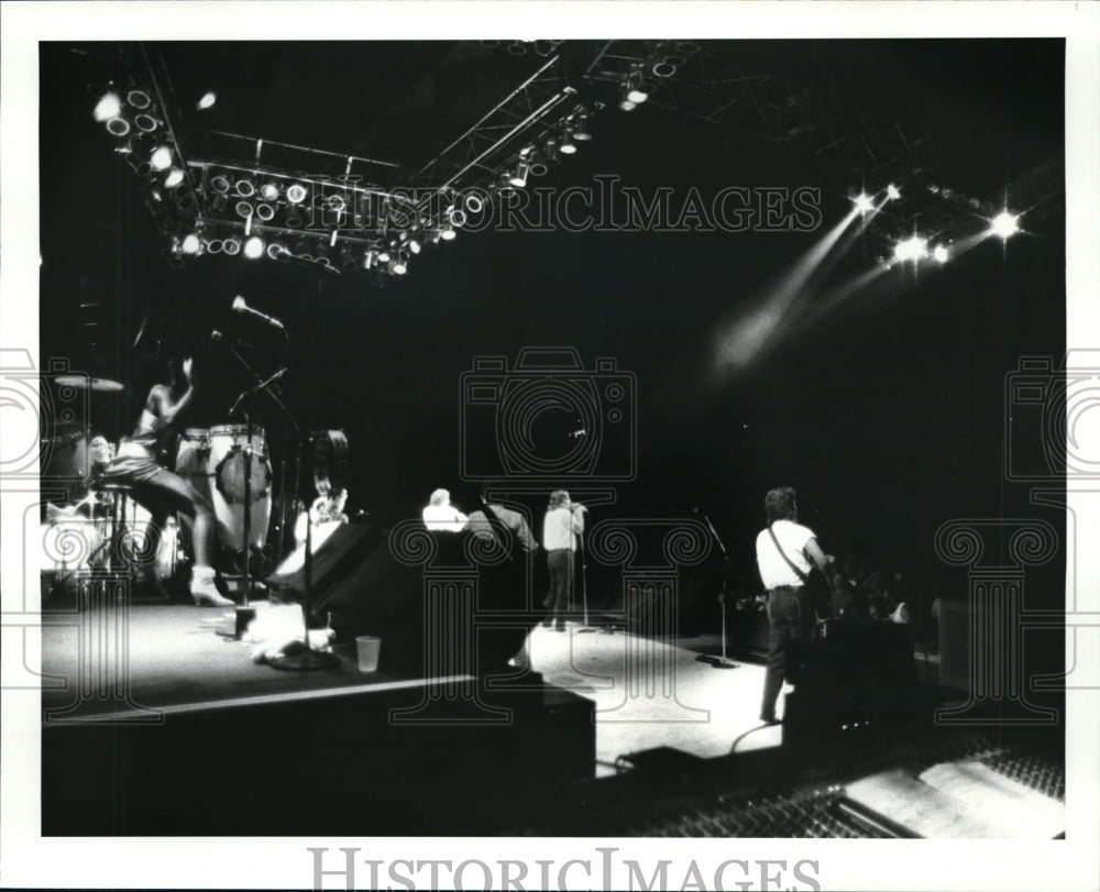 1986 Press Photo Bib Seger and the Silver Bullet Band - cvp33772- Historic Images