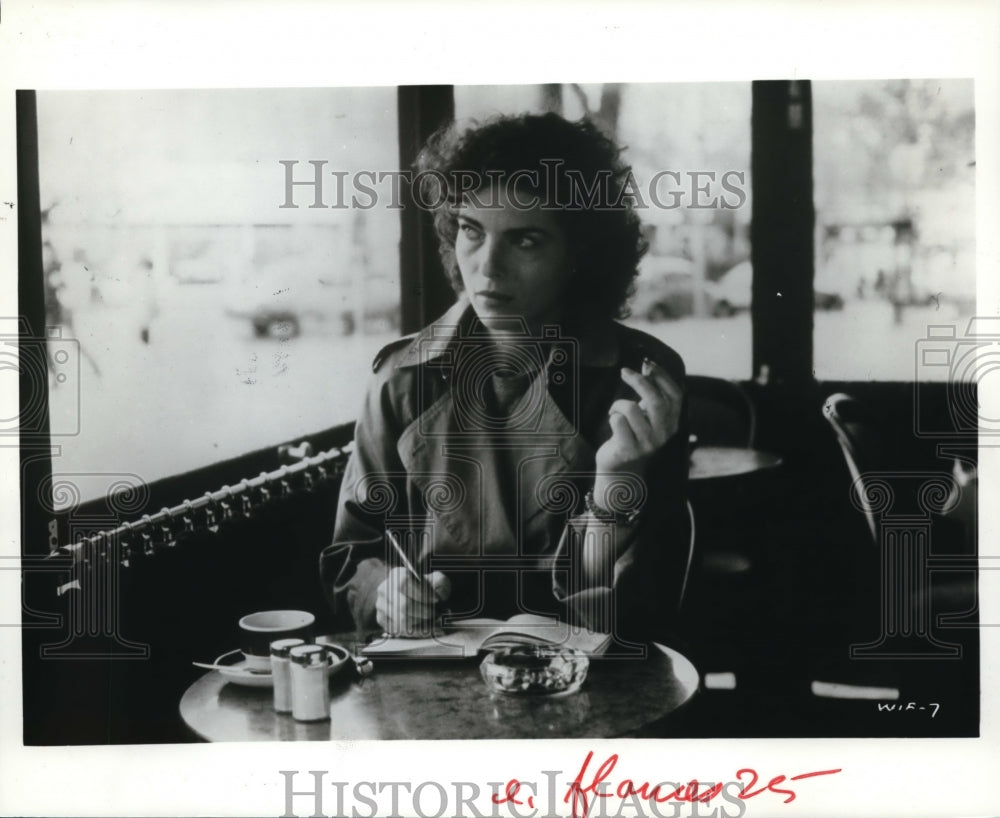1985 Press Photo Gudrun Landgrabel in A Woman in Flames - cvp33910- Historic Images