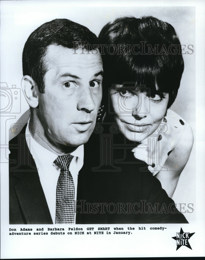 Undated Press Photo Don Adams and Barbara Feldon in Get Smart - cvp34057- Historic Images