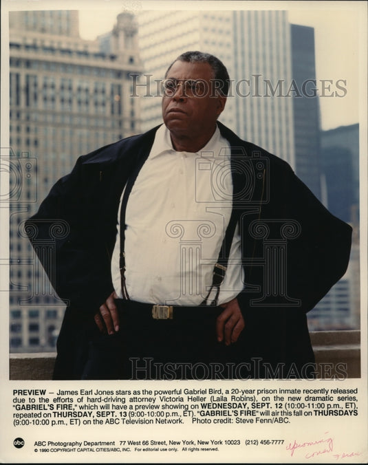 Press Photo James Earl Jones stars as Gabriel Bird on Gabriel's Fire TV sho- Historic Images