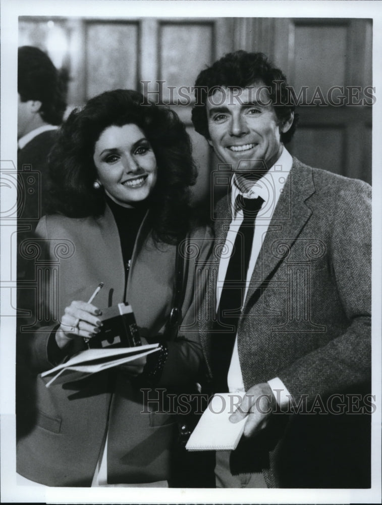 1984 Press Photo Morgan Brittany & David Birney in Glitter - cvp34259- Historic Images
