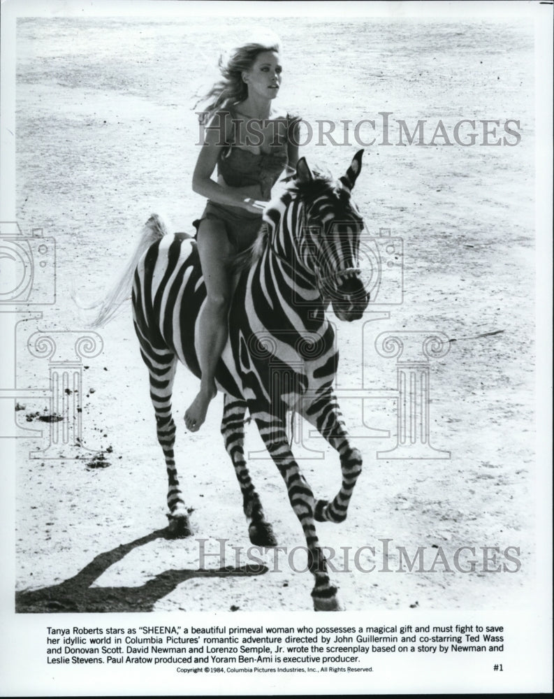1984 Press Photo Tanya Roberts in Sheena - cvp34288- Historic Images