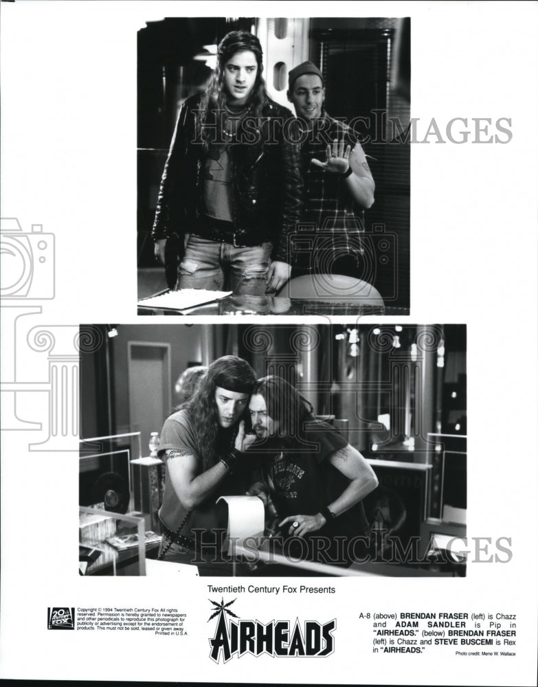 Press Photo Twentieth Century Fox presents Airheads starring Adam Sandler,- Historic Images