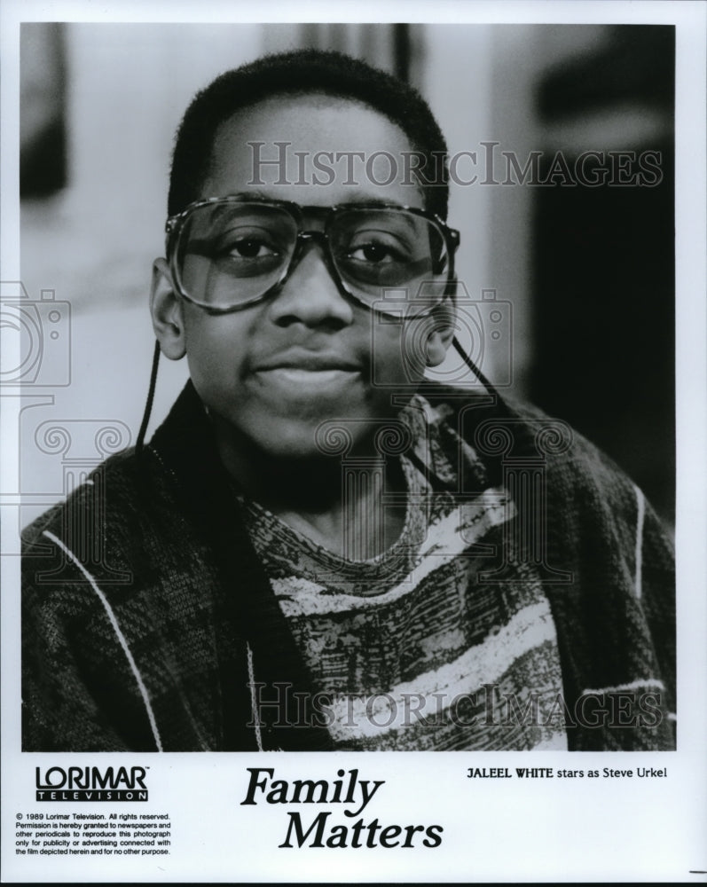 1989 Press Photo Jaleel White on Family Matters - cvp34616- Historic Images