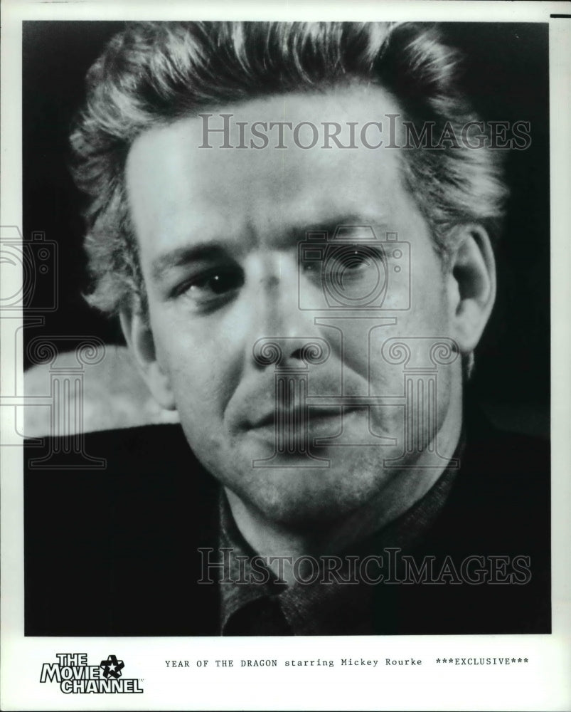 1987 Press Photo Mickey Rourke in Year of the Dragon - cvp34747- Historic Images