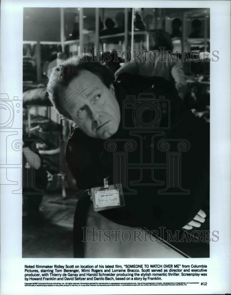 1987 Press Photo Tom Berenger in Someone To Watch Over Me - cvp34787- Historic Images