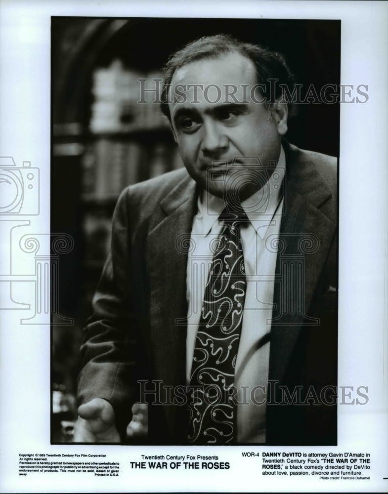 1989 Press Photo Danny DeVito in The War of the Roses - cvp34923- Historic Images