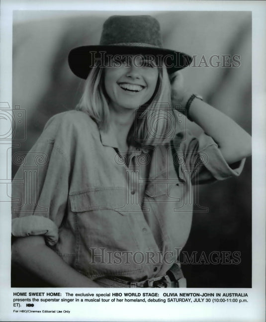Press Photo Olivia Newton John on Australia - cvp35231- Historic Images
