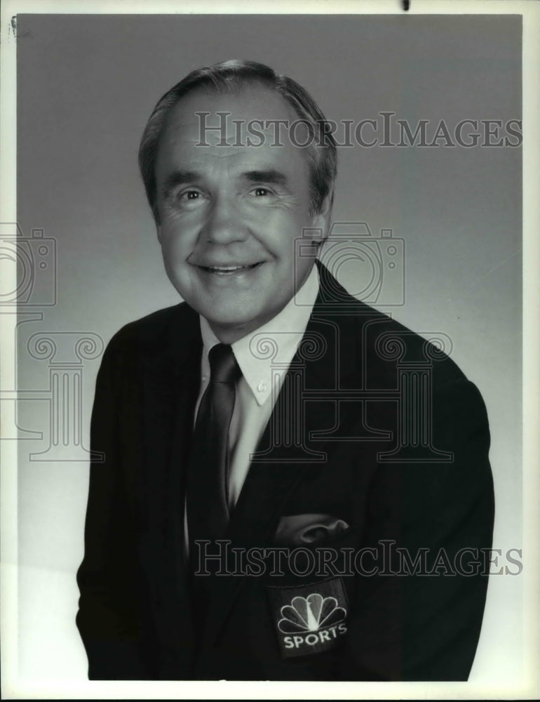 1988 Press Photo Dick Enberg NBC Sports - cvp35248- Historic Images