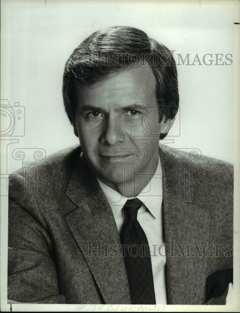 1986 Press Photo Tom Brokaw &quot;NBC Nightly News with Tom Brokaw&quot; - cvp35258- Historic Images