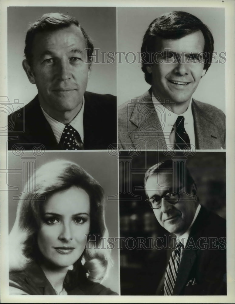 1982 Press Photo Roger Mudd Tom Brokav Judy Woodruff John Chancellor Election- Historic Images