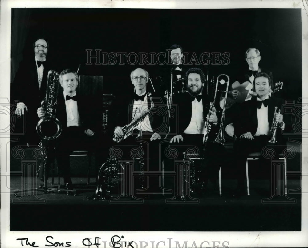 1984 Press Photo Don Gibson, Russ Whitman, Yutch Harber of The Sons of Bix- Historic Images