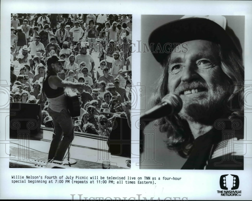 Press Photo Willie Nelson's 4th of July Picnic - cvp35737- Historic Images