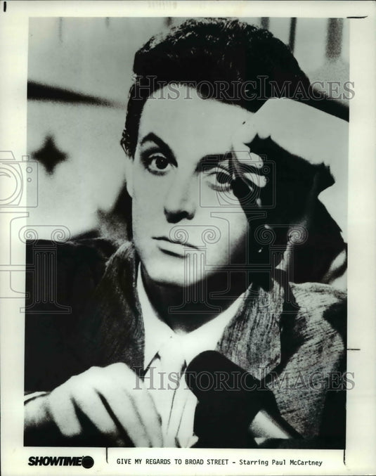 1985 Press Photo Paul McCartney in Give my regards to broad street - cvp35917- Historic Images