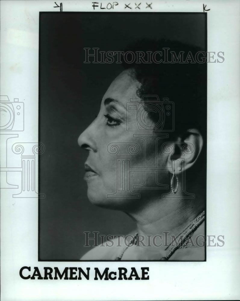 1984 Press Photo Carmen McRae - cvp35964- Historic Images