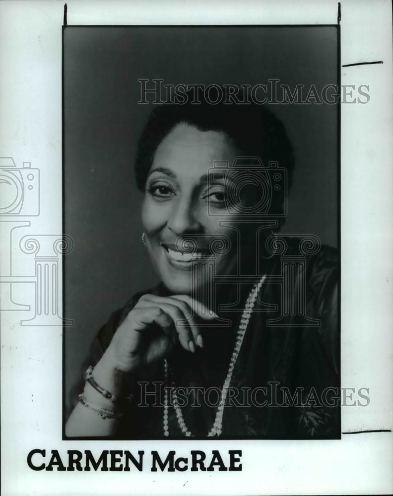 1984 Press Photo Carmen McRae - cvp35965- Historic Images