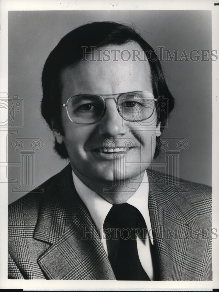 1980 Press Photo Bill Moyers Republican National Convention - cvp36089- Historic Images