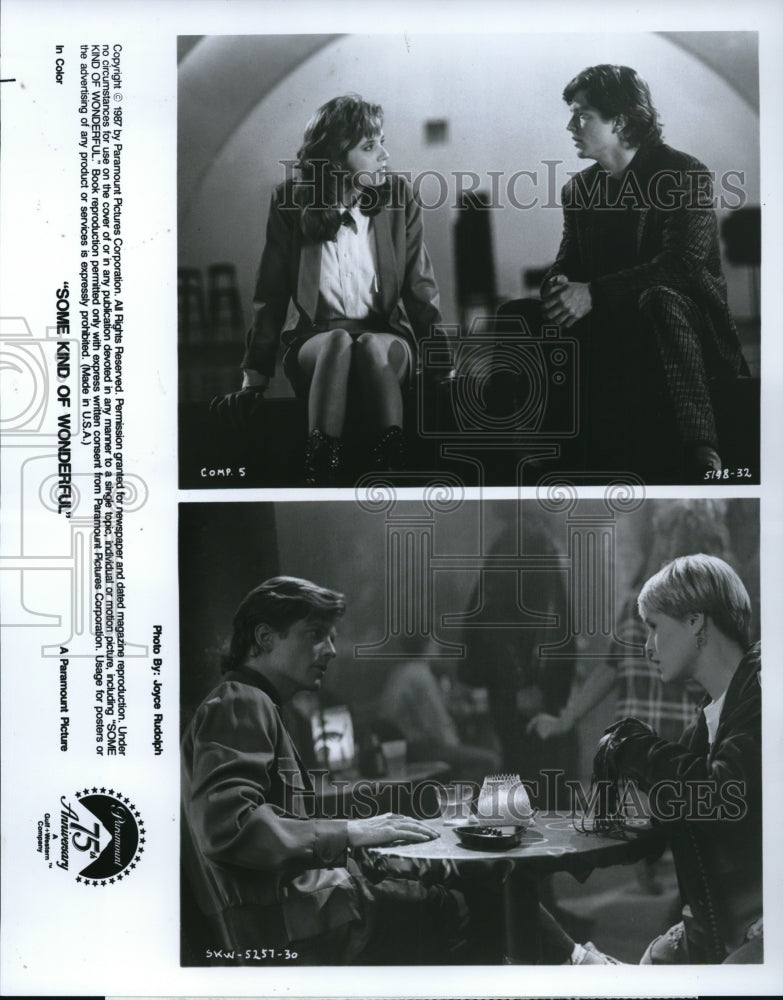 1987 Press Photo Lea Thompson Eric Stoltz and Mary Stuart Masterson - cvp36218- Historic Images