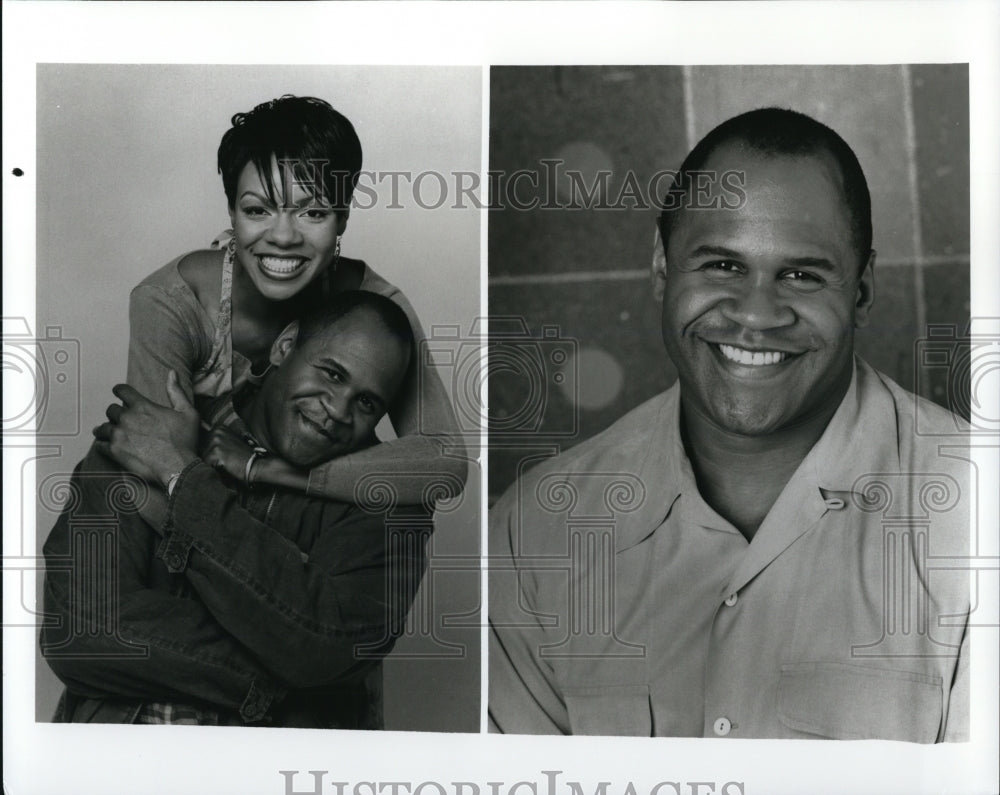 Press Photo Wendy Raquel Robinson and Rondell Sheridan in Minor Adjustments- Historic Images