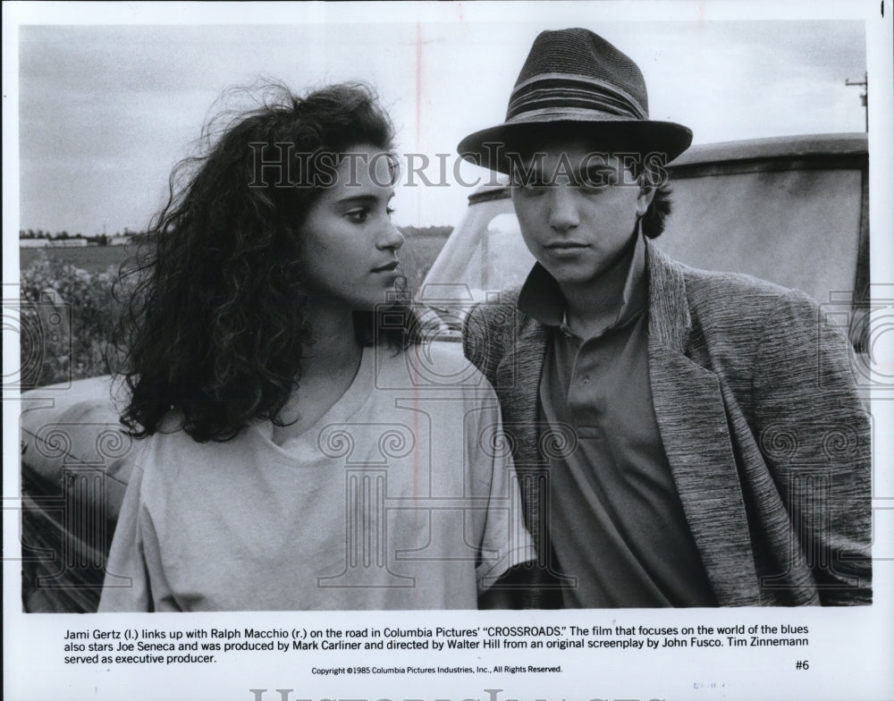 1986 Press Photo Jami Gertz Ralph Macchio In Crossroads - cvp36575- Historic Images