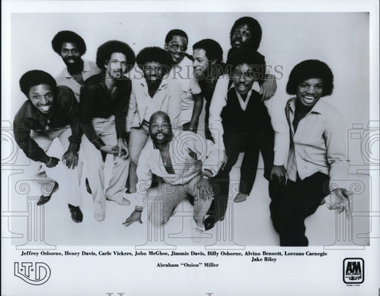 1983 Press Photo Jeffrey Osborne Henry Davis Carle Vickers John McGhee- Historic Images
