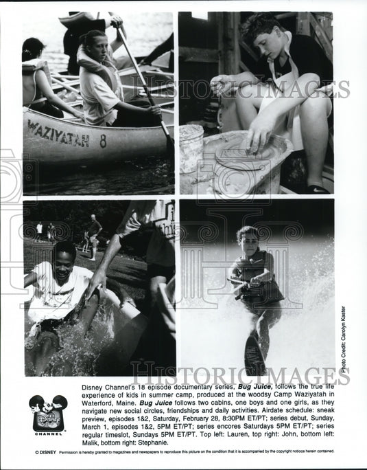 Press Photo Lauren John Malik and Stephanie in Bug Juice Documentary Movie- Historic Images