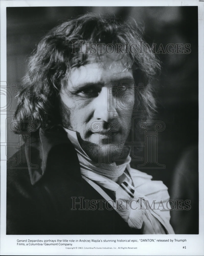 1984 Press Photo Gerard Depardieu stars in title role in Danton - cvp36740- Historic Images