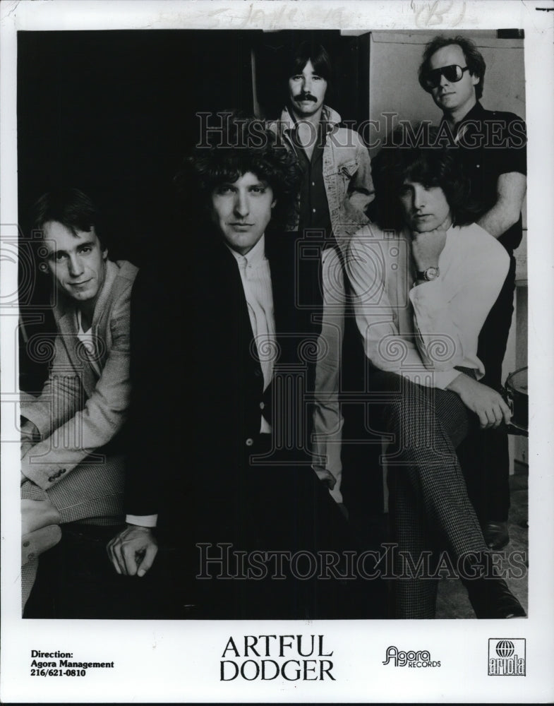 1980 Press Photo Music Group Artful Dodger- Historic Images