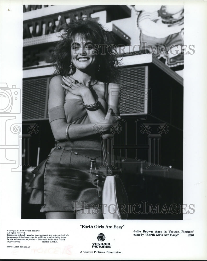 1989 Press Photo Julie Brown stars in Earth Girls are Easy - cvp37052- Historic Images