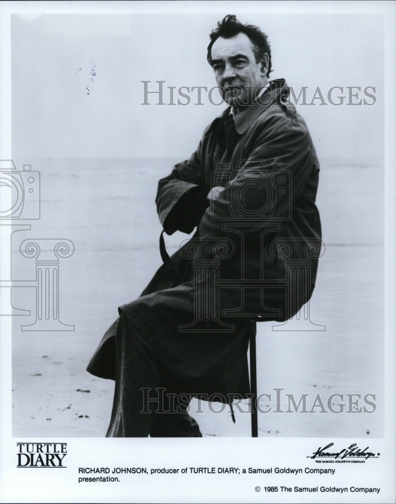 1986 Press Photo Producer Richard Johnson in Turtle Diary - cvp37176- Historic Images