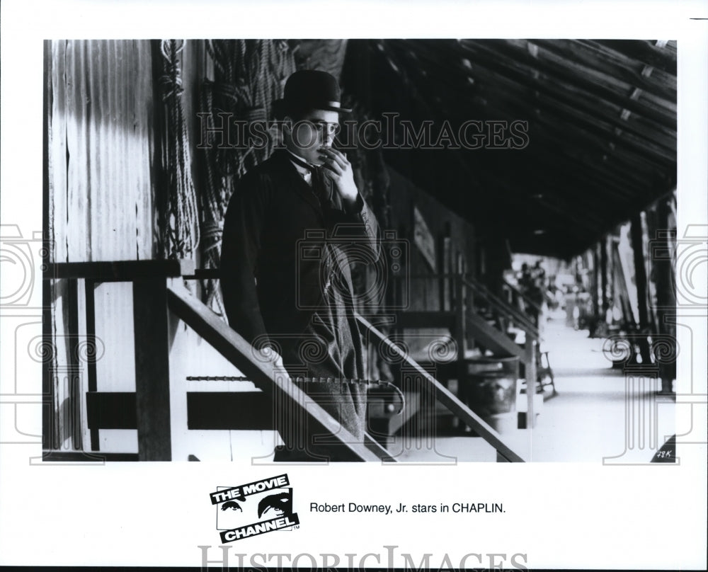 Undated Press Photo Robert Downey Jr. stars in title role of Chaplin movie film- Historic Images
