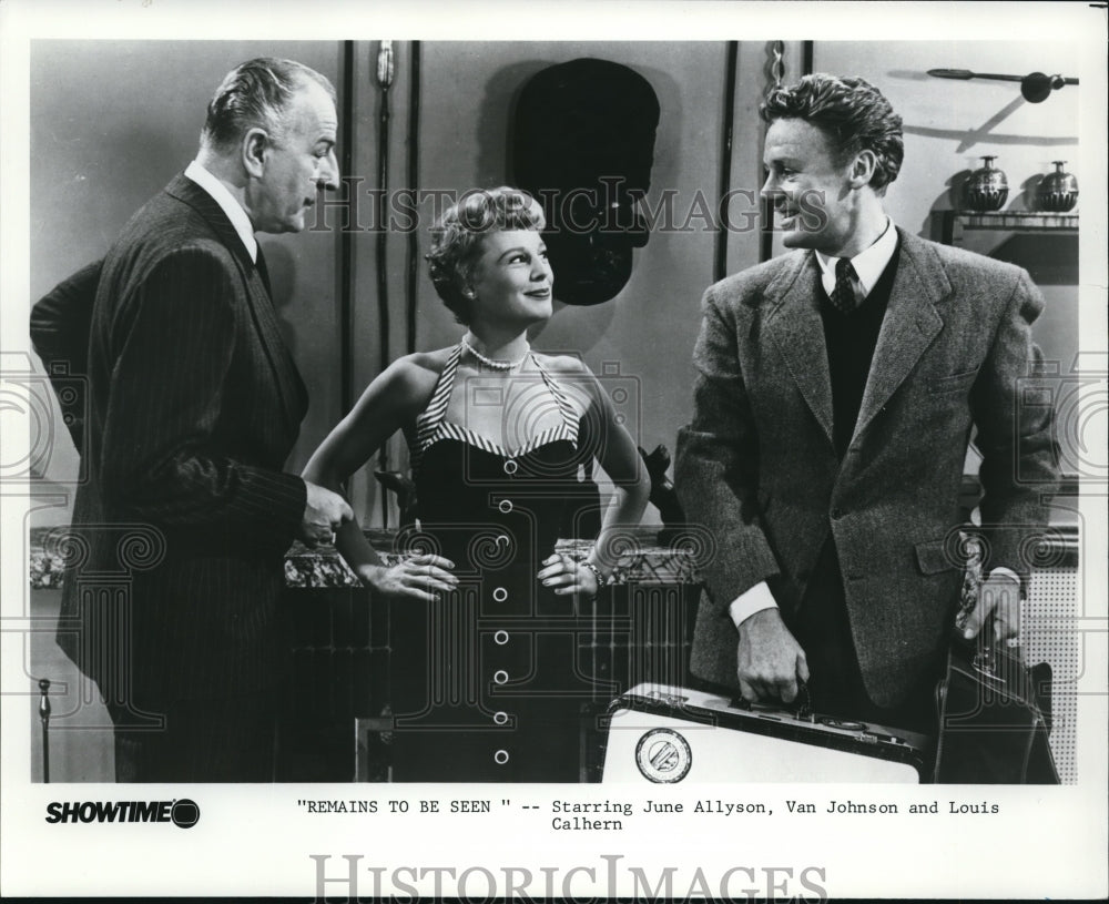 1985 Press Photo June Allyson &amp; Van Johnson in Remains to be Seen - cvp37652- Historic Images
