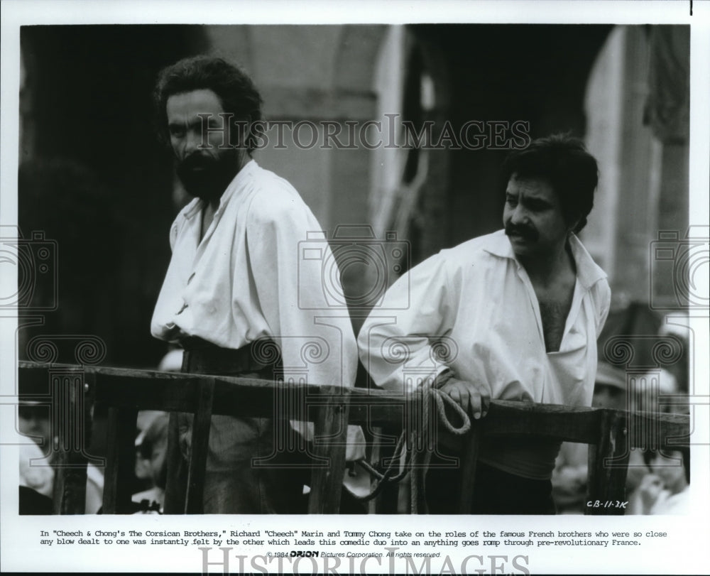 1984 Press Photo Cheech &amp; Chong&#39;s The Corsican Brothers - cvp37880- Historic Images