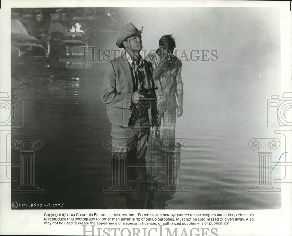 1985 Press Photo Marlon Brando and Robert Redford star in The Chase - cvp37911- Historic Images