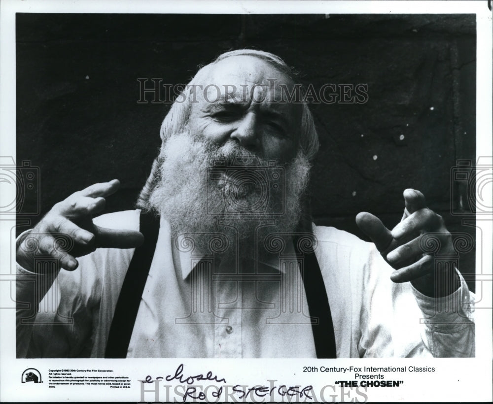 1982 Press Photo Rod Steiger stars in The Chosen - cvp37929- Historic Images