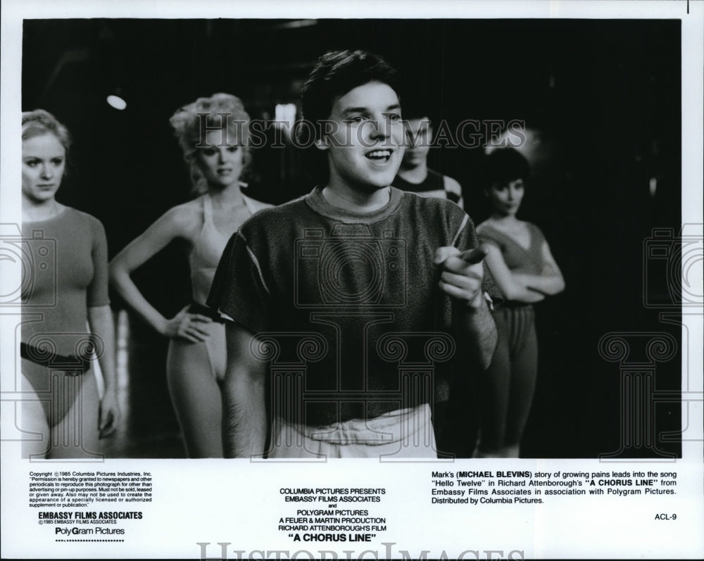 1987 Press Photo Michael Blevins stars as Mark in A Chorus Line - cvp37946- Historic Images