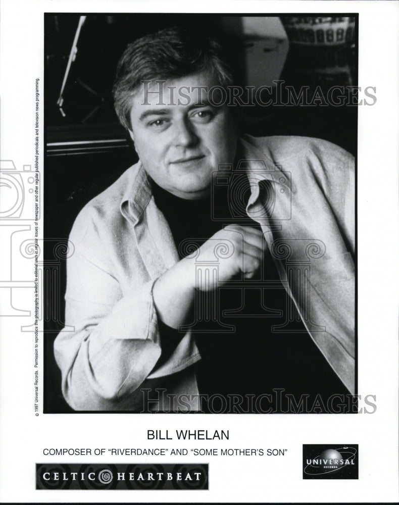 Undated Press Photo Composer of &quot;Riverdane&quot; Bill Whelan - cvp38047- Historic Images