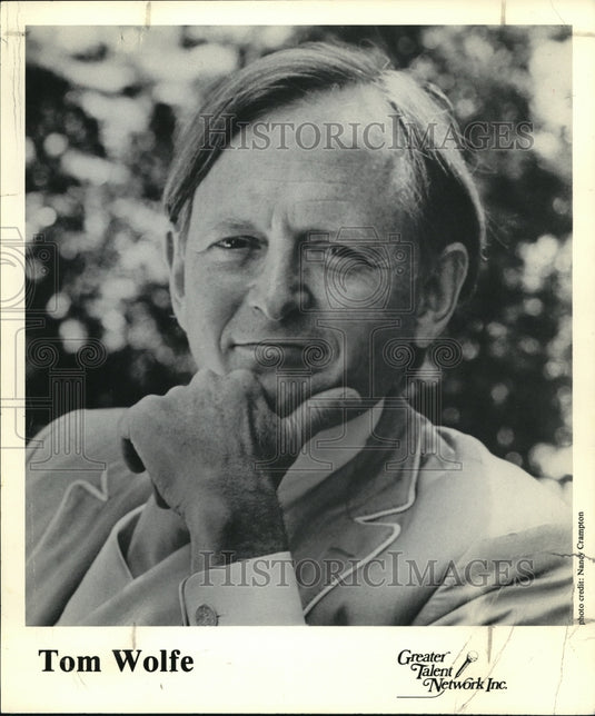 1988 Press Photo Author Tom Wolfe - cvp38072- Historic Images
