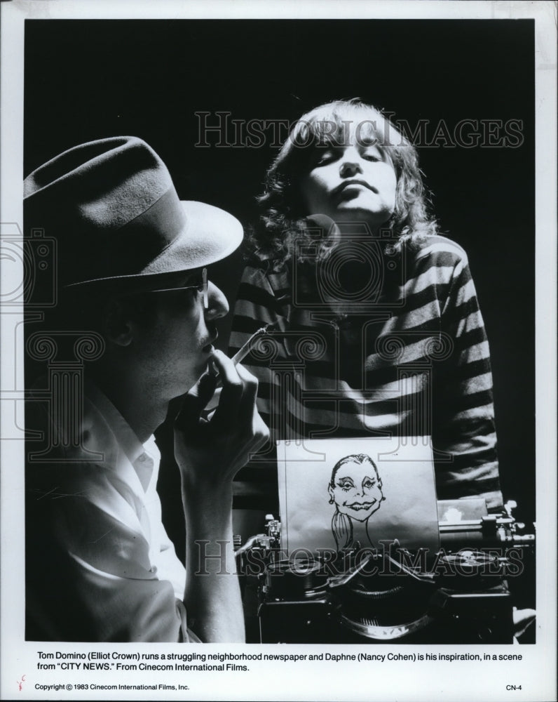1986 Press Photo Elliot Crown and Nancy Cohen in City News - cvp38133- Historic Images