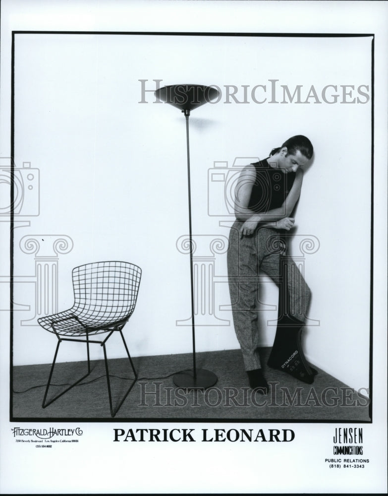 1987 Press Photo Patrick Leonard Musician - cvp38240- Historic Images