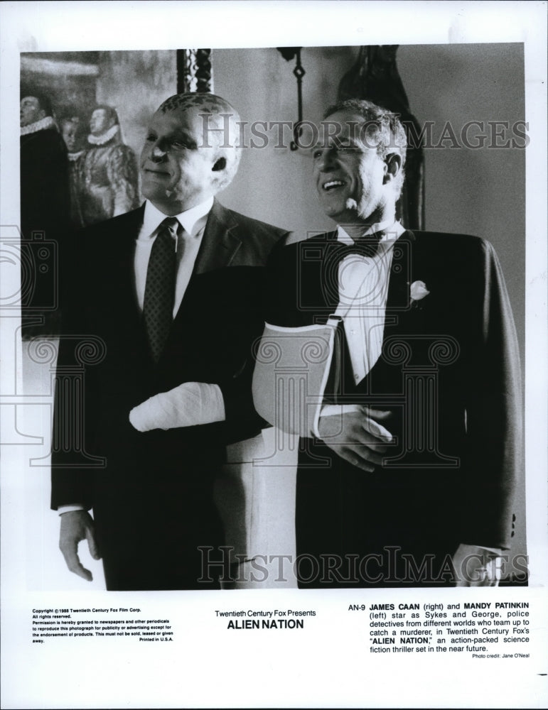 1988 Press Photo James Cain &amp; Mandy Patinkin in Alien Nation - cvp38743- Historic Images