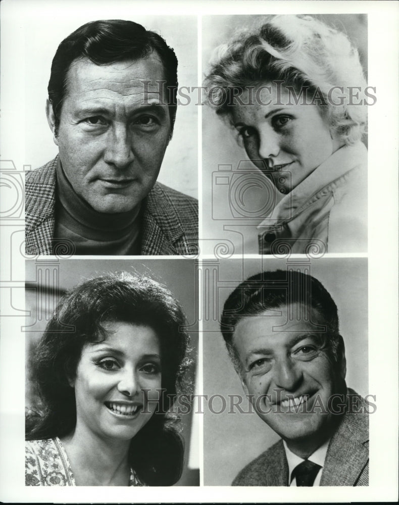 Press Photo Bernard Grant Erika Slezak E. Holly Nat Polen on One Life to Live- Historic Images