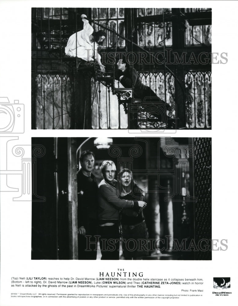 Press Photo Dream Works presents The Haunting with Liam Neeson, Owen Wilson,- Historic Images