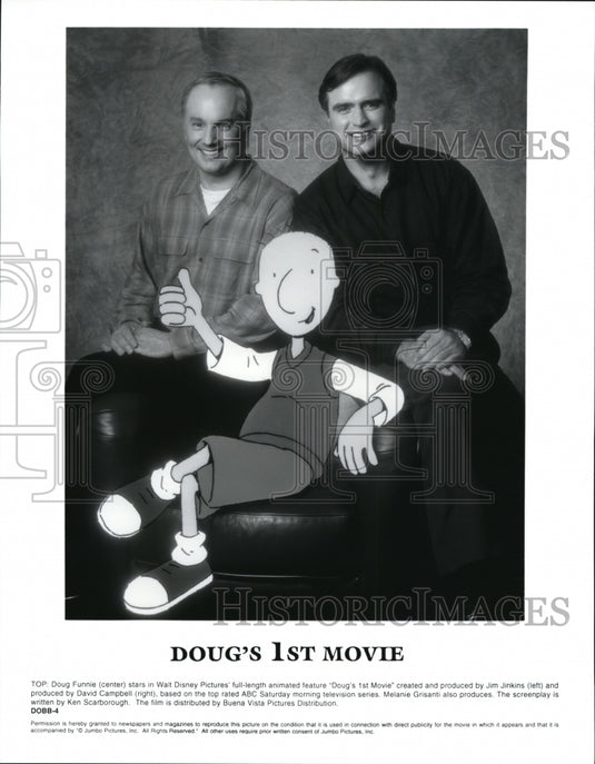 Undated Press Photo David Campbell producer and Jim Jinkins Doug's 1st Movie- Historic Images