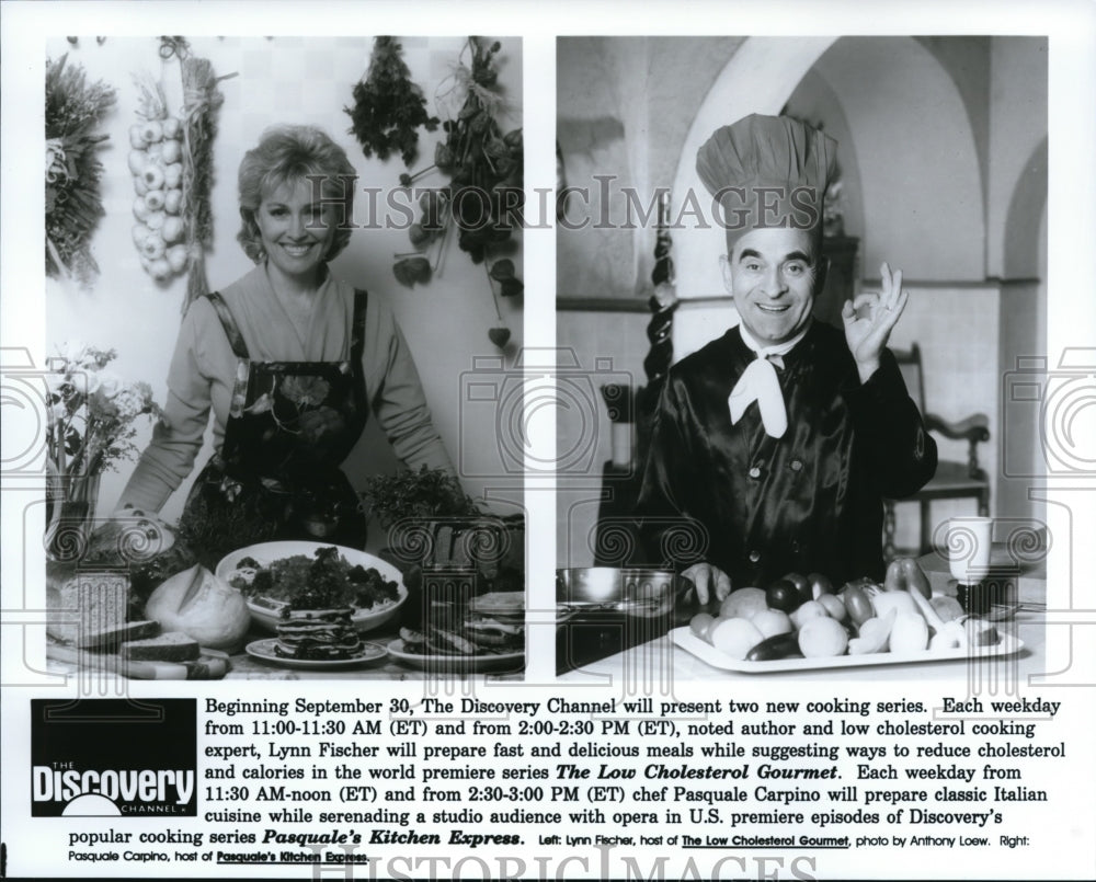 Press Photo Lynn Flecher Pasquale Carpino in &quot;pasquale&#39;s Kitchen Express&quot;- Historic Images