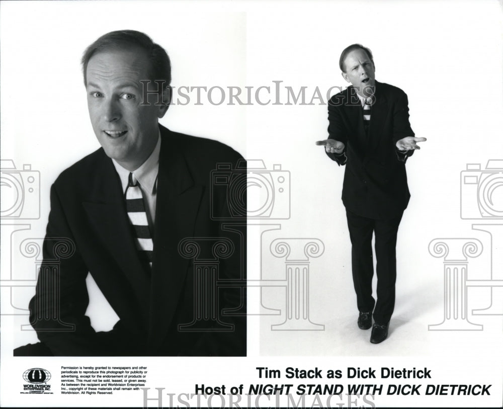 Undated Press Photo Tim Stack hosts &quot;Night Stand With Dick Dietrick&quot; - cvp39789- Historic Images