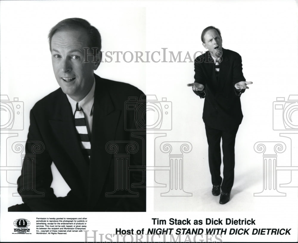 Undated Press Photo Tim Stack hosts "Night Stand With Dick Dietrick" - cvp39789- Historic Images